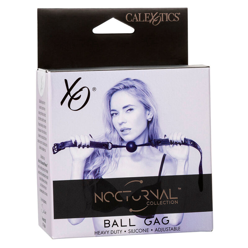 Bâillon à Boule Nocturnal Silicone Noir - CalExotics