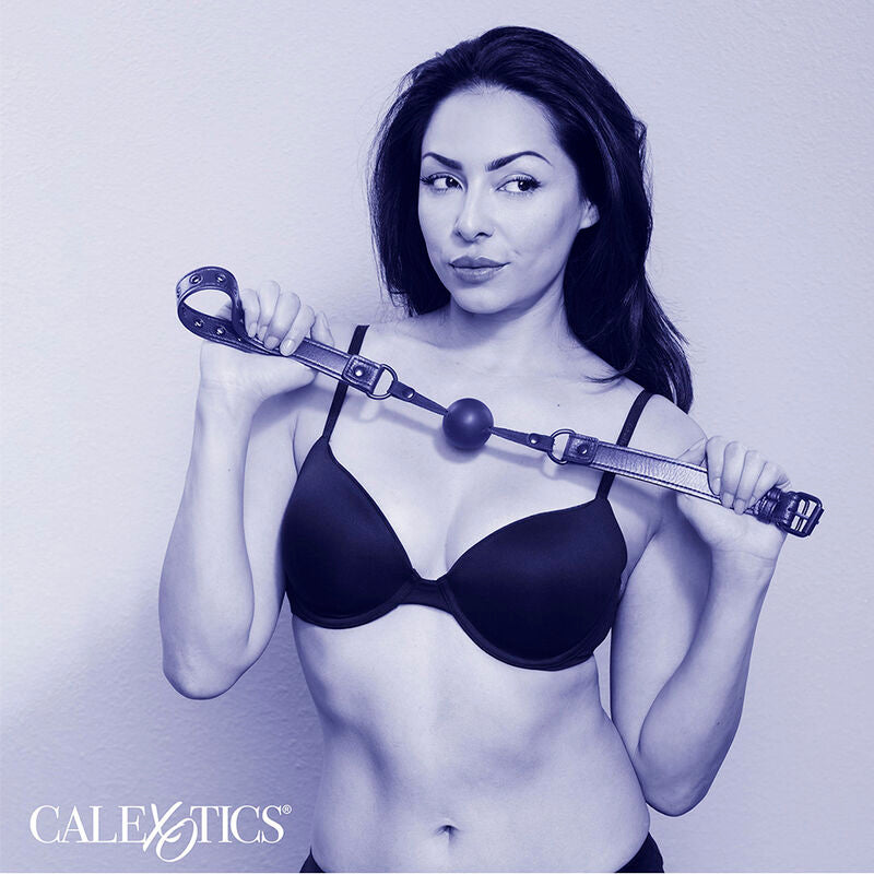 Bâillon à Boule Nocturnal Silicone Noir - CalExotics