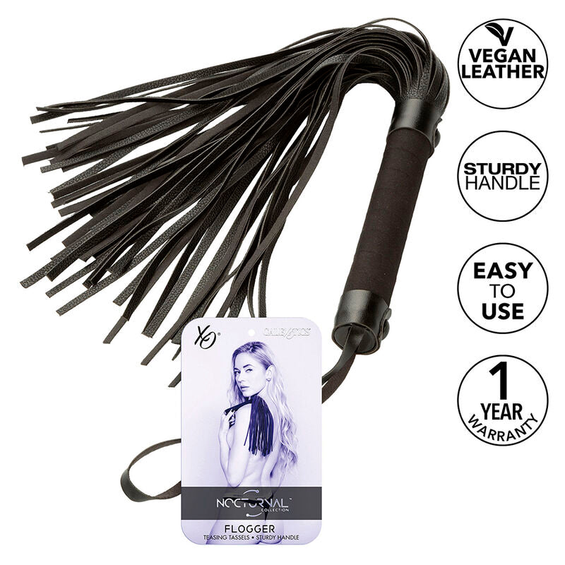 Martinet Bondage Nocturnal Cuir Noir - CalExotics