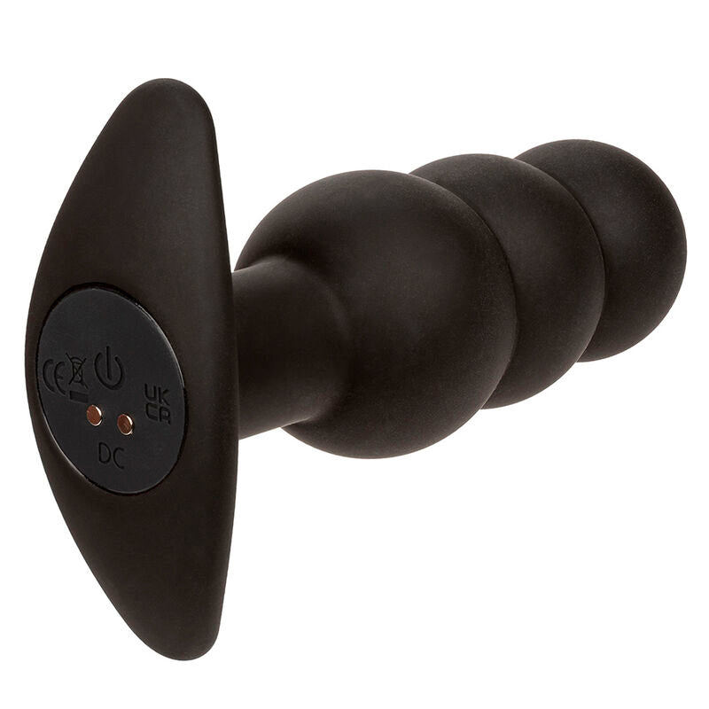 Plug Anal Vibrant Rock Bottom Perlé Noir - CalExotics