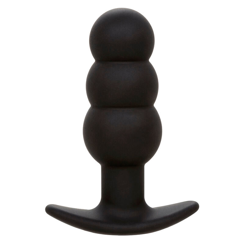 Plug Anal Vibrant Rock Bottom Perlé Noir - CalExotics
