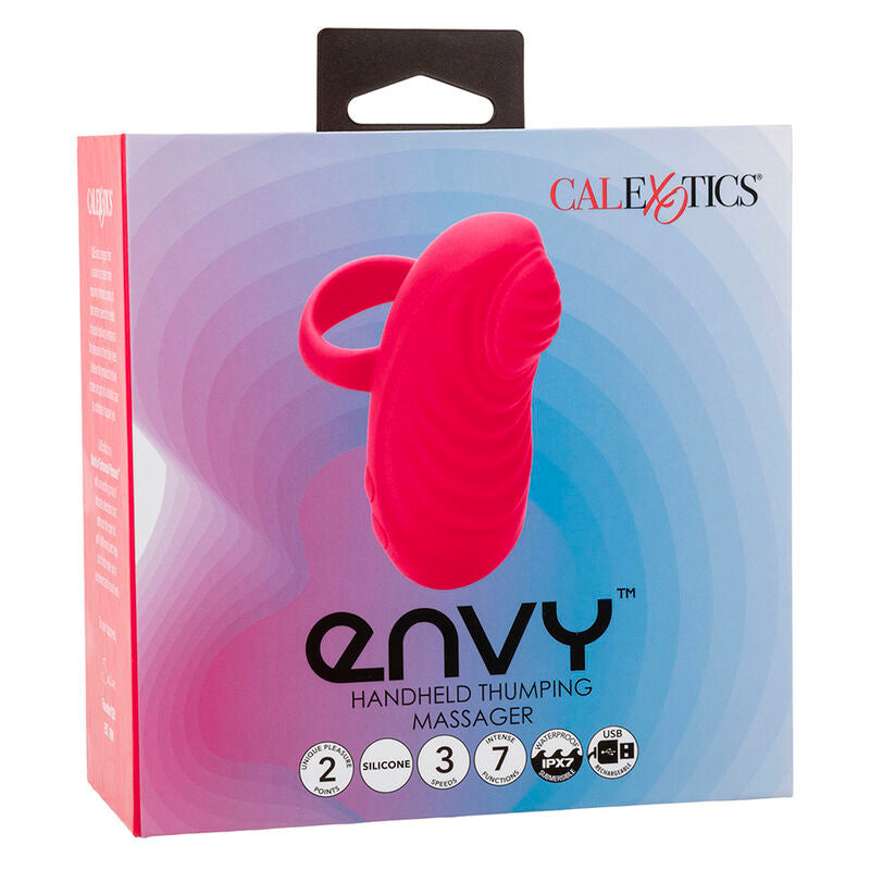 Masseur Vibrant Envy Thumping Rose - Calexotics
