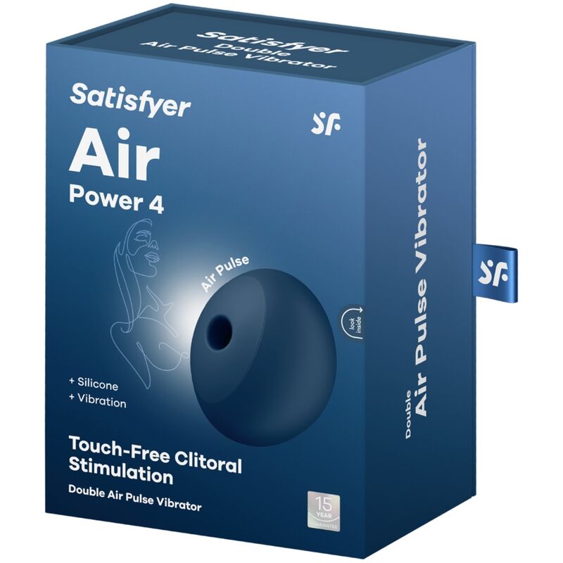 Vibromasseur à Ondes Air Power 4 Bleu - Satisfyer