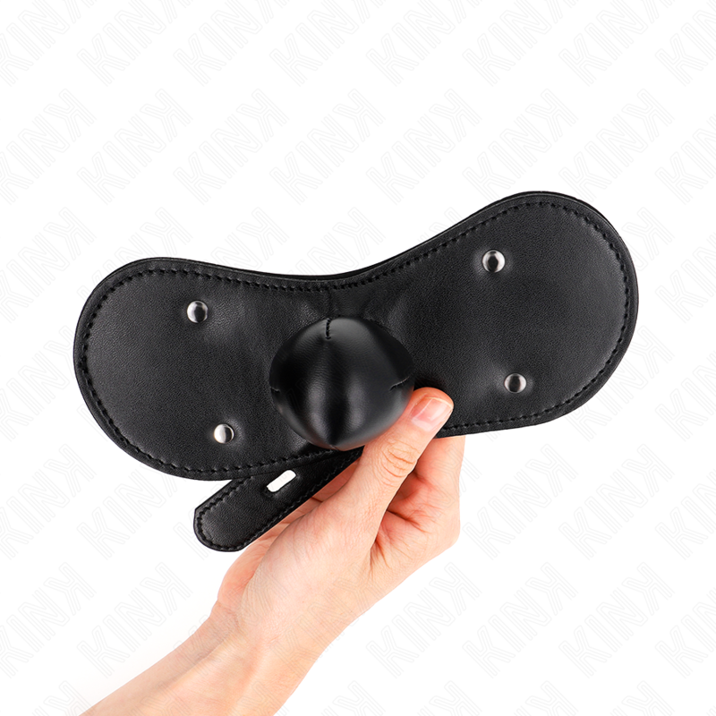 Ball Gag Masque Boucles avec Serrure Réglable 42-60cm - Kink
