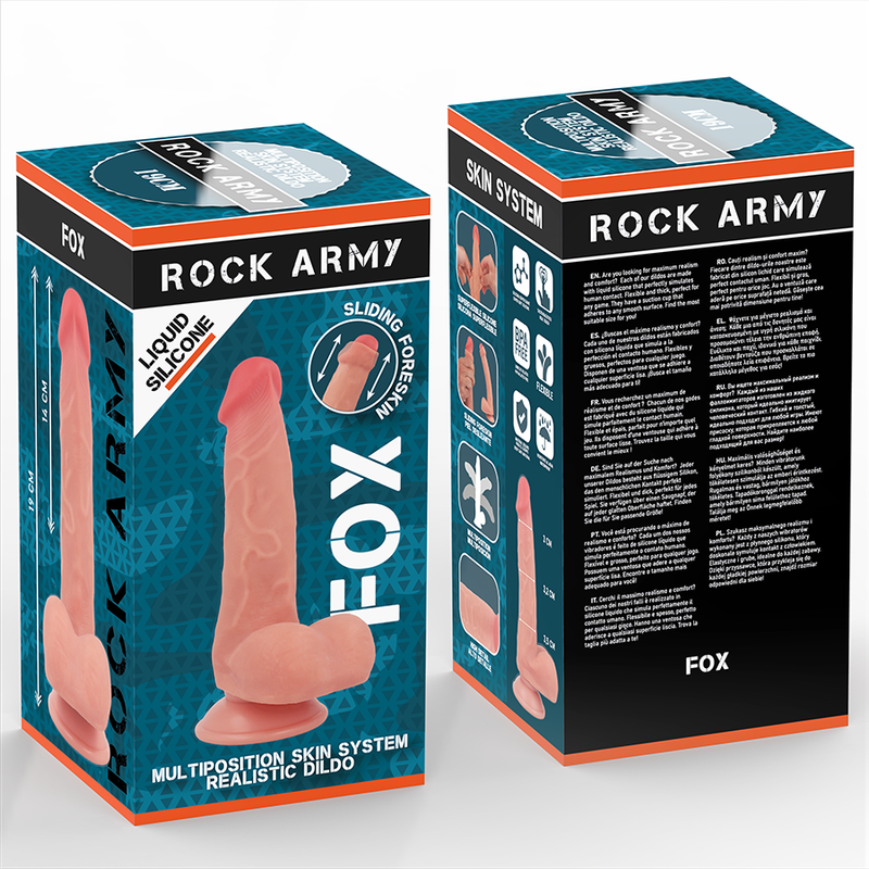 Gode Réaliste Liquid Silicone Fox 19cm - Rockarmy