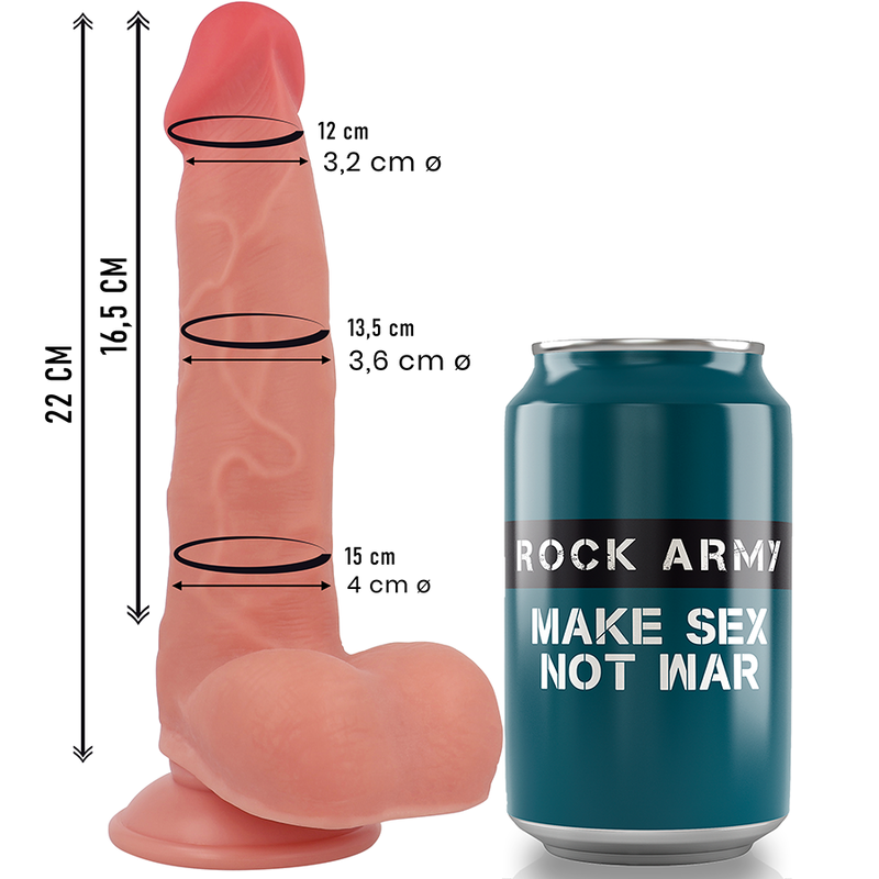 Gode Réaliste Ranger 22 cm Silicone Liquide - Rockarmy