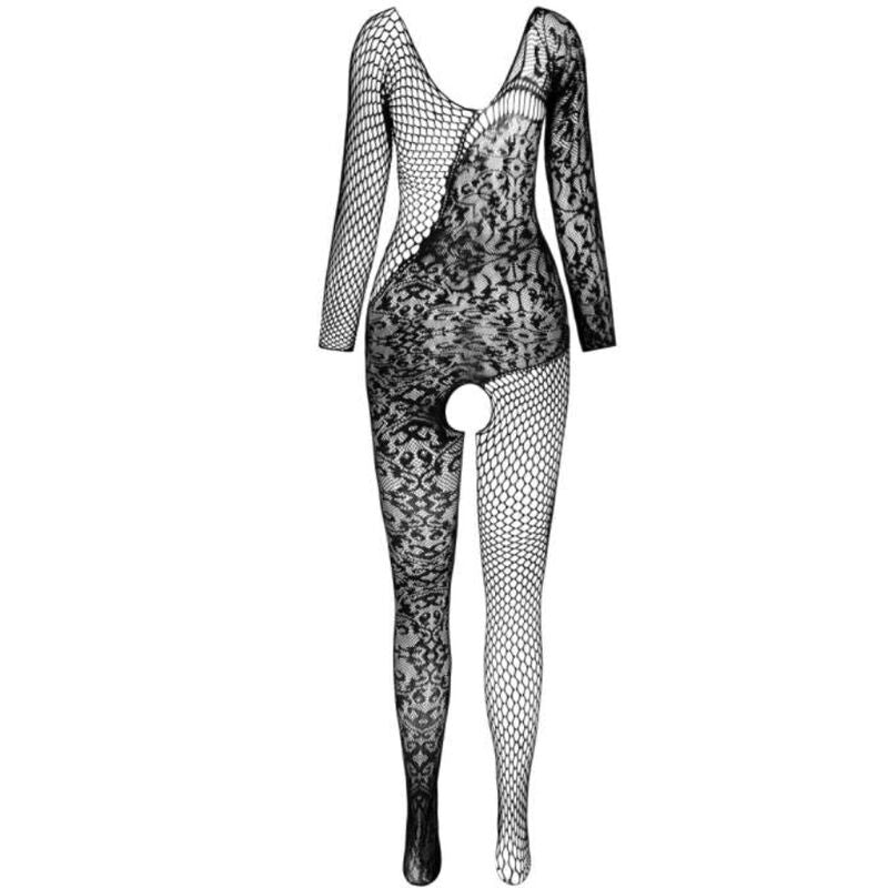Bodystocking Passion BS 107 Noir Taille Unique - Passion