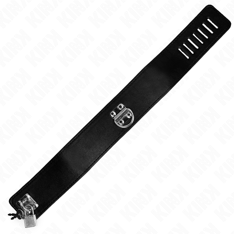 Collier BDSM avec Laisse 116cm Réglable Noir - KINK - KINK COLLAR & GAG