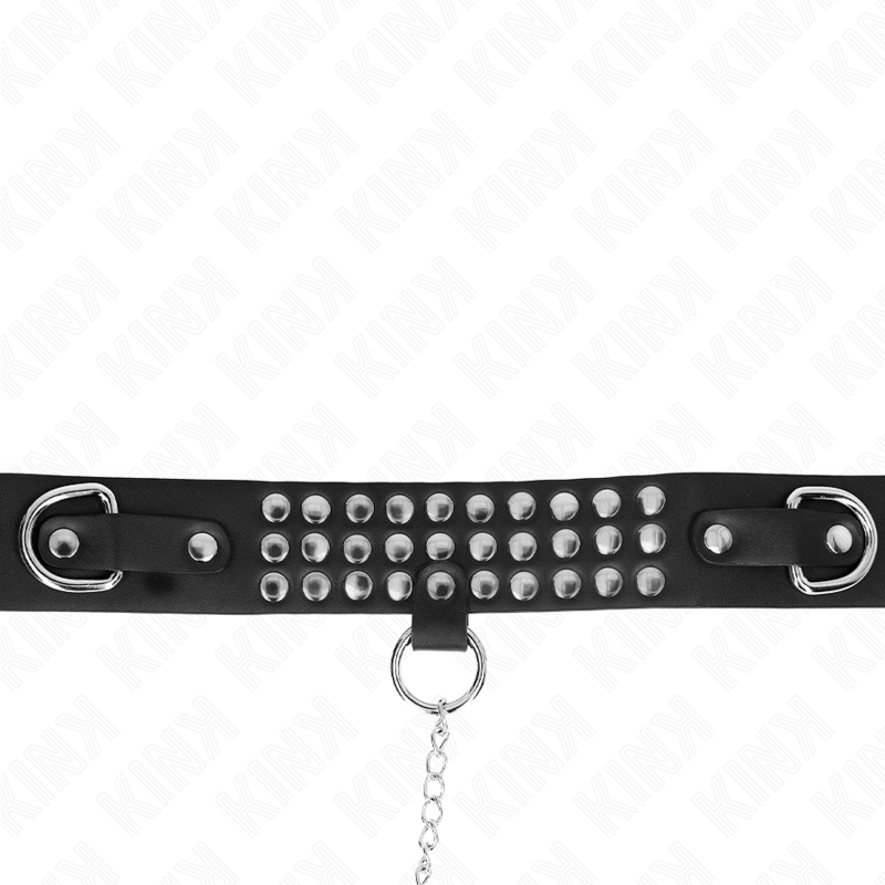 Collier BDSM avec Laisse 65cm Brillant Réglable - KINK - KINK COLLAR & GAG