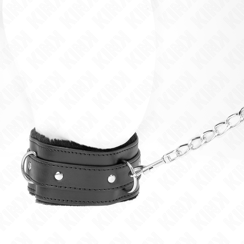Collier avec Laisse KINK 65cm Restrictions Noir 36-42cm - KINK - KINK COLLAR & GAG