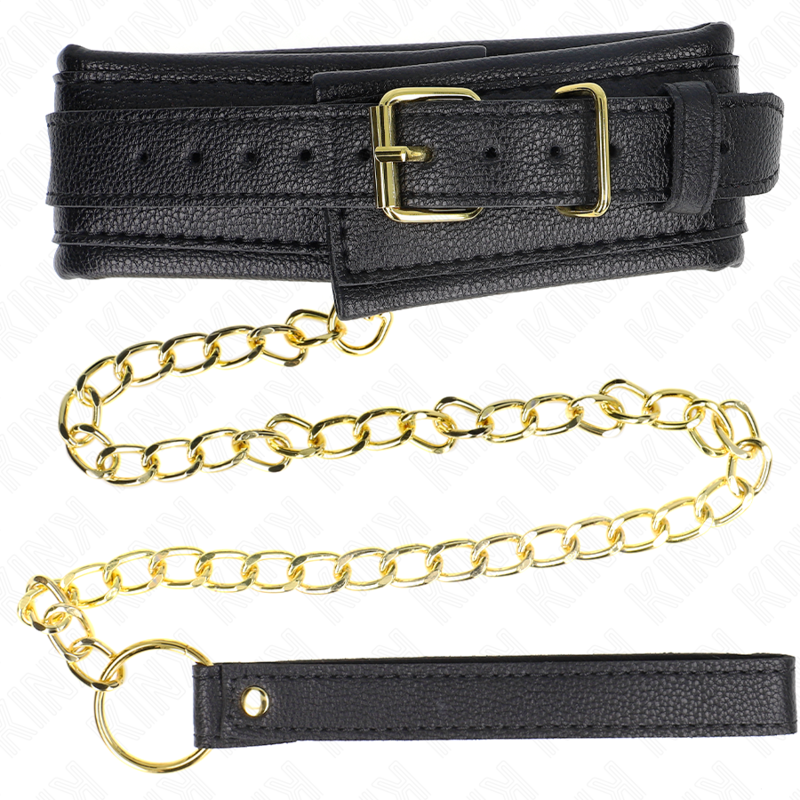 Collier Bondage avec Bracelet Imitation Cuir Réglable - Kink - KINK COLLAR & GAG