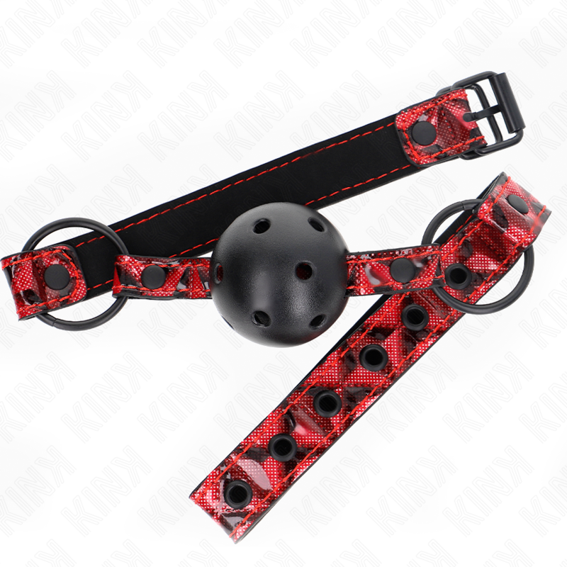 Gag Ball Motif Diamant 4,5cm Réglable - KINK