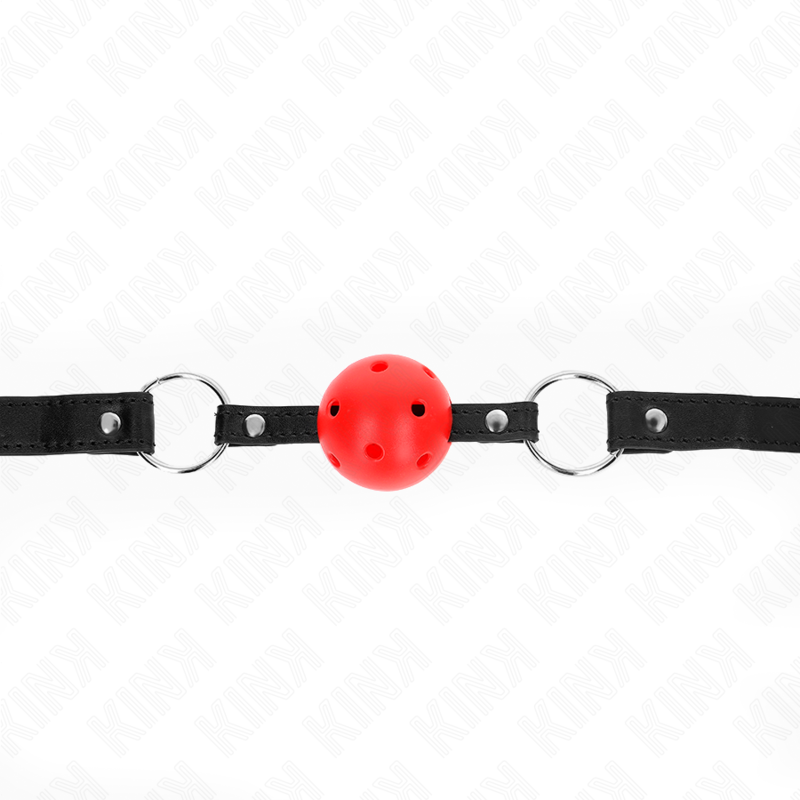 Gag Boule Creuse Dur Rouge 4,5 cm Modèle 1 - KINK