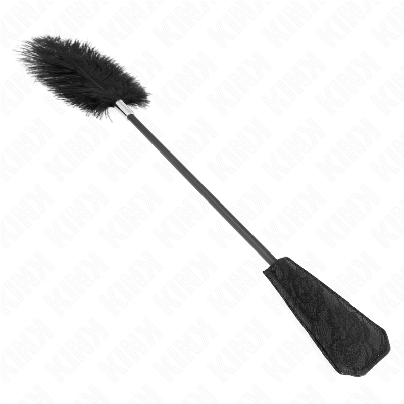 Plumeau Érotique Plumes d'Autruche Palette Dentelle 56cm - KINK - KINK IMPACT & TOUCH