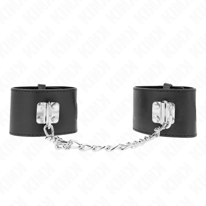 Menottes KINK Appui-Poignets avec Chaîne 30cm Noir - KINK WRIST RESTRAINT