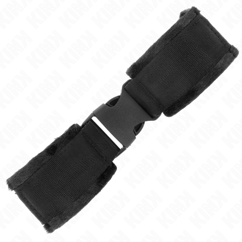 Menottes Nylon Rouge-Noir Ajustables - KINK - KINK WRIST RESTRAINT