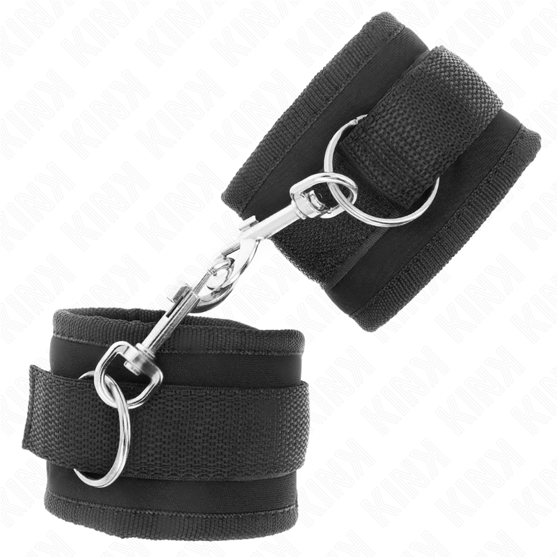 Menottes Poignets Nylon Noir Réglables 18-35cm - KINK - KINK WRIST RESTRAINT