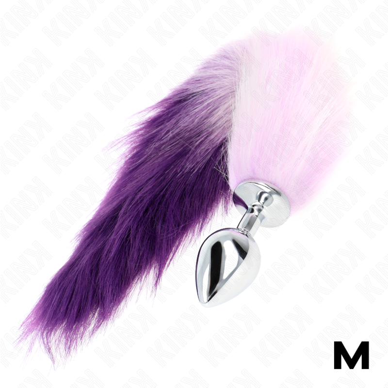 Plug Anal Queue de Renard Violet Synthétique 40 cm Taille M - KINK