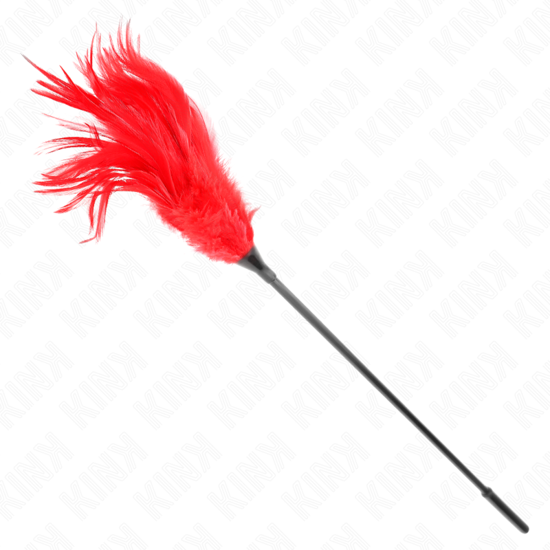 Plumeau Sensuel KINK Plumes Rouges 45cm - KINK - KINK IMPACT & TOUCH