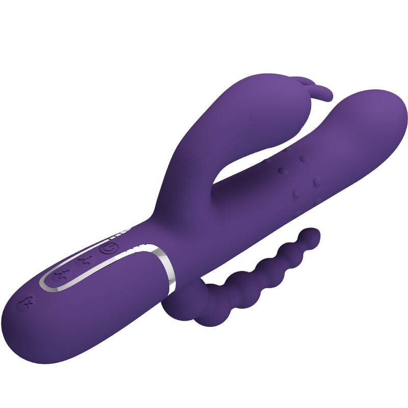 Vibromasseur Triple Stimulation Cammy Violet - Pretty Love