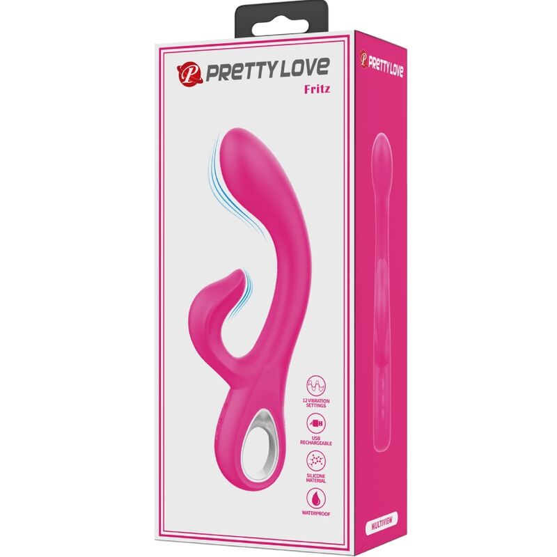 Vibromasseur Rabbit Pretty Love Double Stimulation Rose