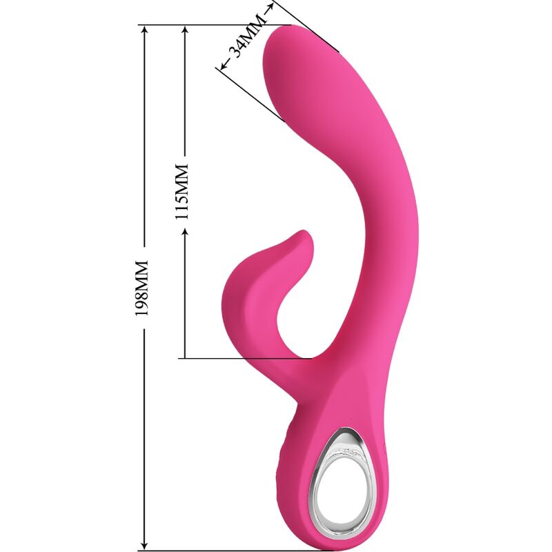 Vibromasseur Rabbit Pretty Love Double Stimulation Rose