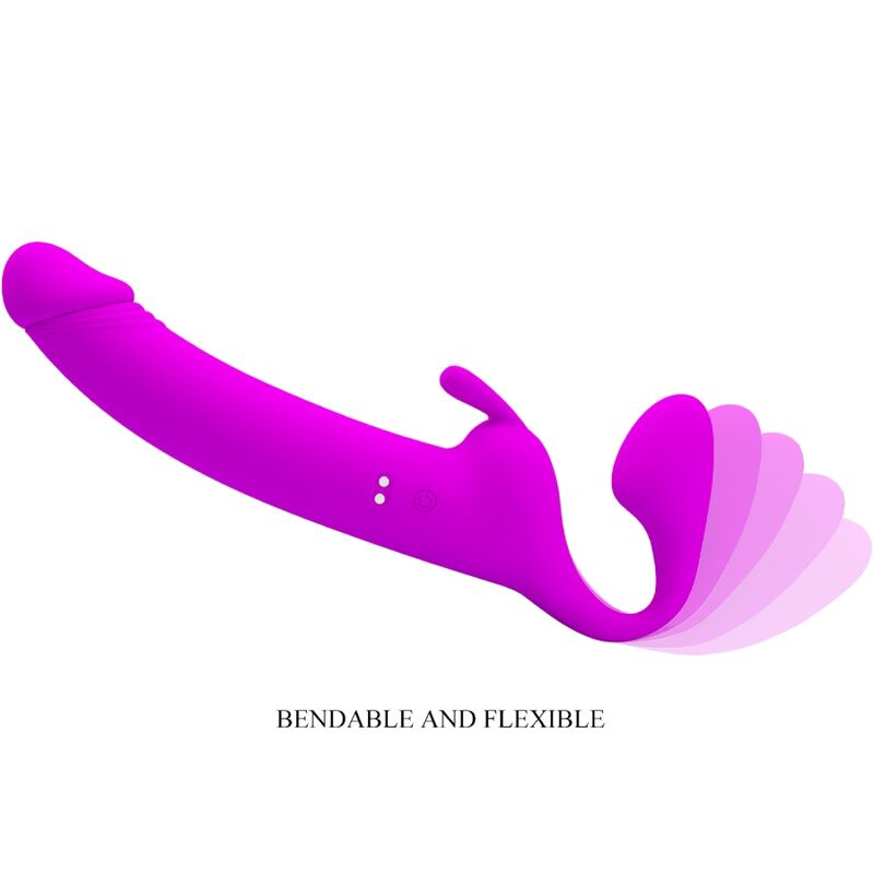 Gode-ceinture Sans Harnais Zanini Violet - Pretty Love