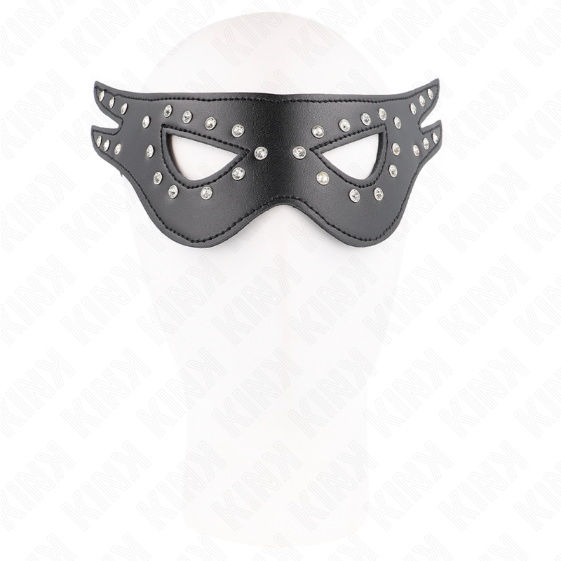 Masque sexy en cuirette modèle 2 27x13 cm - Kink - KINK MASKED ALLURE