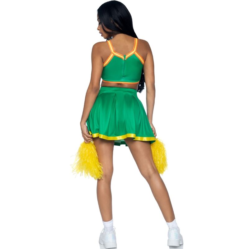 Déguisement Pom-Pom Girl Cheer Vert S/M - Leg Avenue