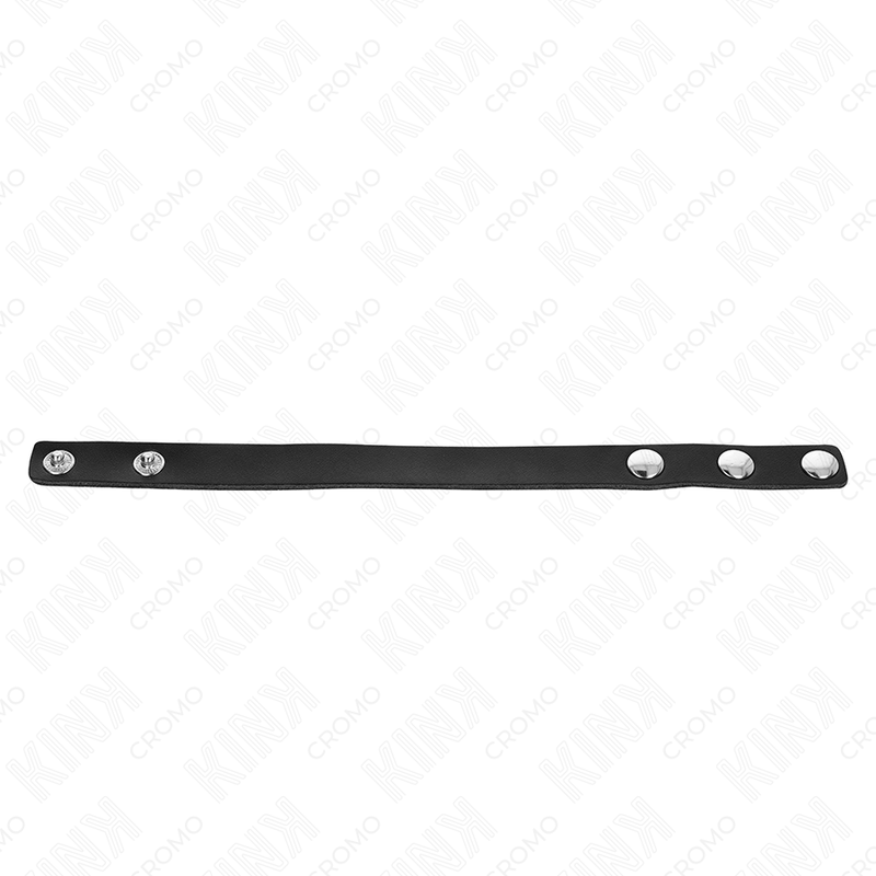 Anneau pénien en cuir avec pression 21,5 x 1,5 cm - Kink - KINK RING POWER