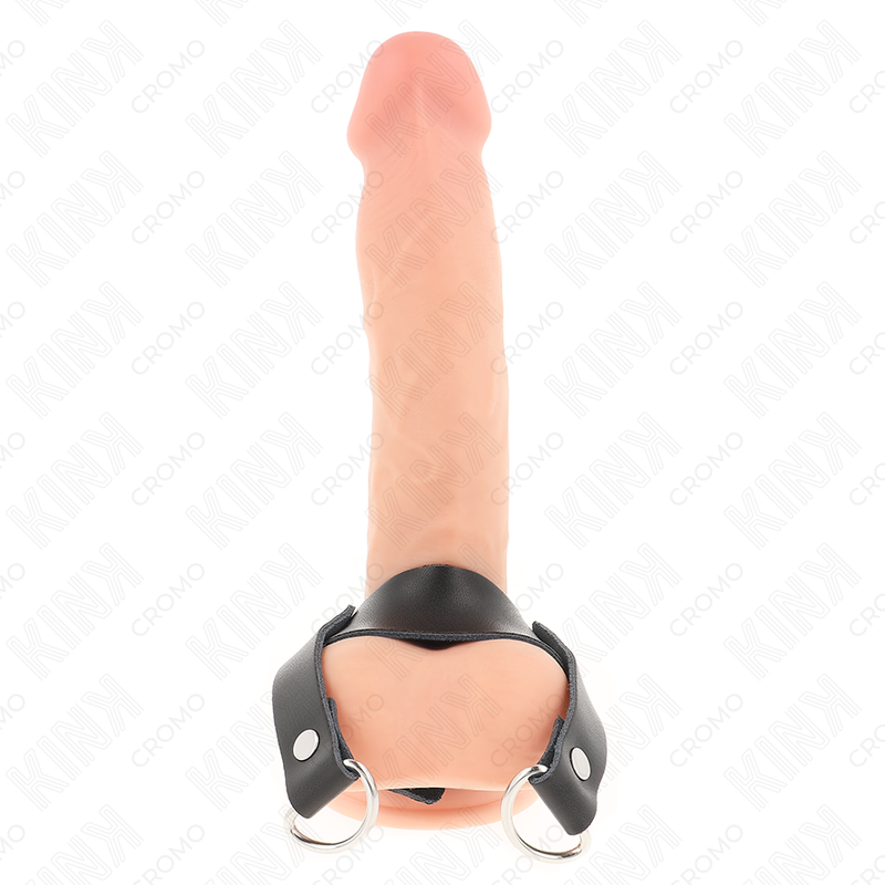 Anneau pénien avec anneaux en D 18,5 x 3,3 cm - Kink - KINK RING POWER