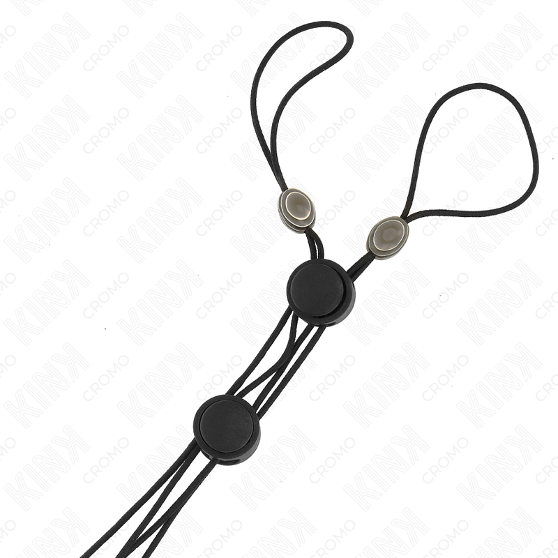 KINK – Pinces à seins réglables noires avec élastique