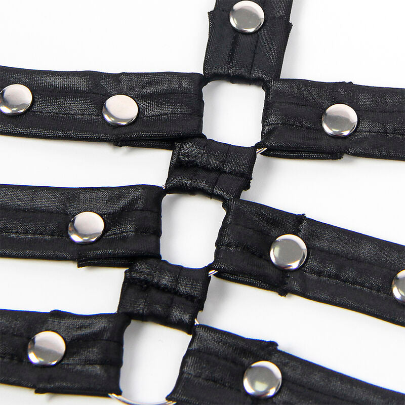 Robe bondage en cuir noir taille S/M - Subblime