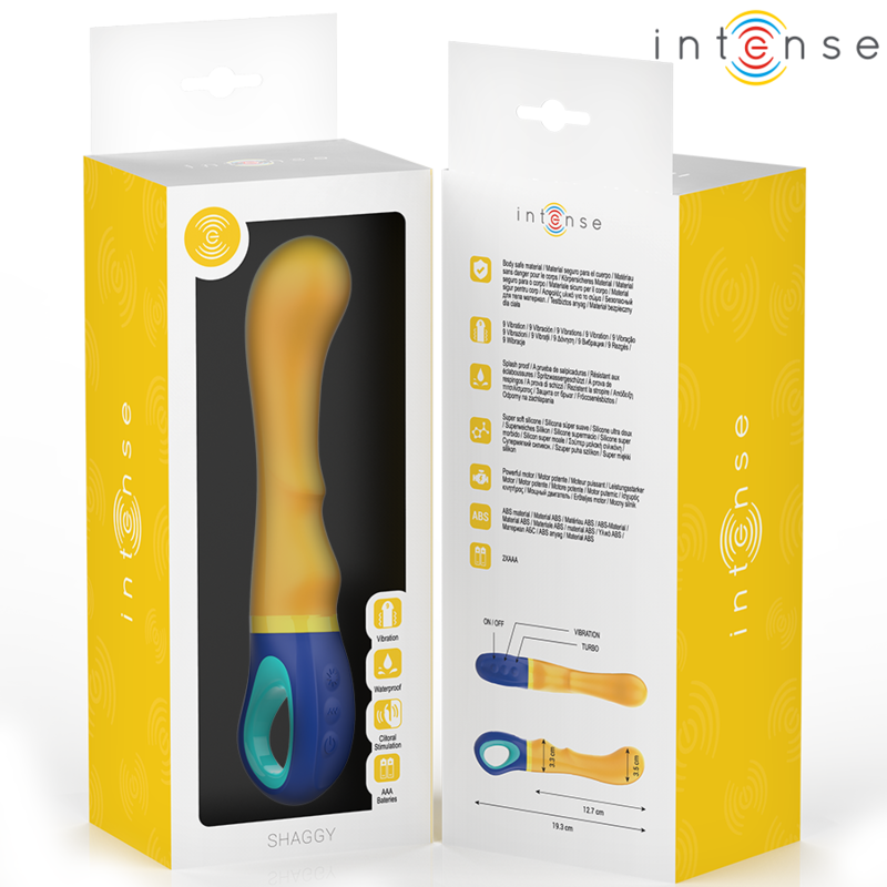 Vibrateur Point G Shaggy Jaune - Intense