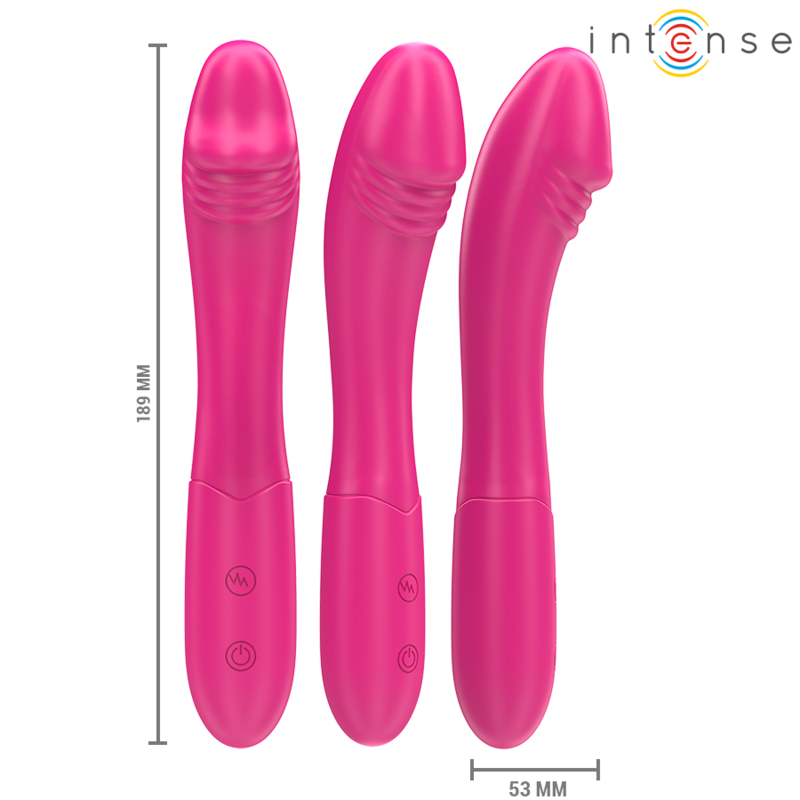 Vibromasseur Belinda Flexible 19cm Rose - Intense
