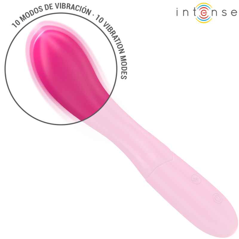 Vibromasseur Lisette 19 cm Souple Rose - Intense
