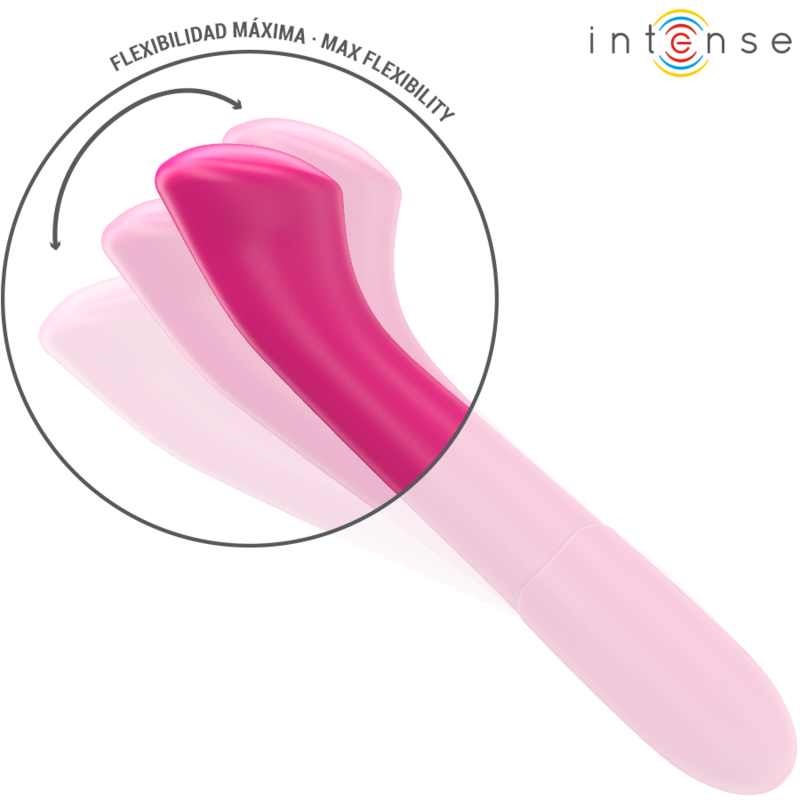 Vibromasseur Paty Flexible 19cm Rose - Intense