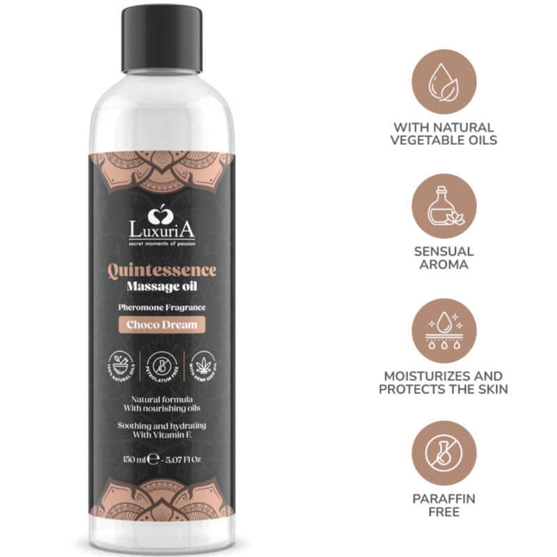 Intimateline - Huile Massage sensuelle Naturelle Chocolat - 150ml