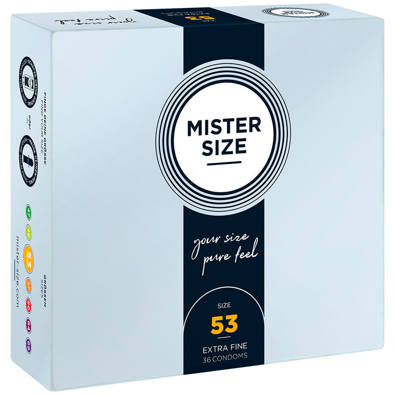 Préservatifs taille M 53 mm lot de 36 - Mister Size - MISTER SIZE