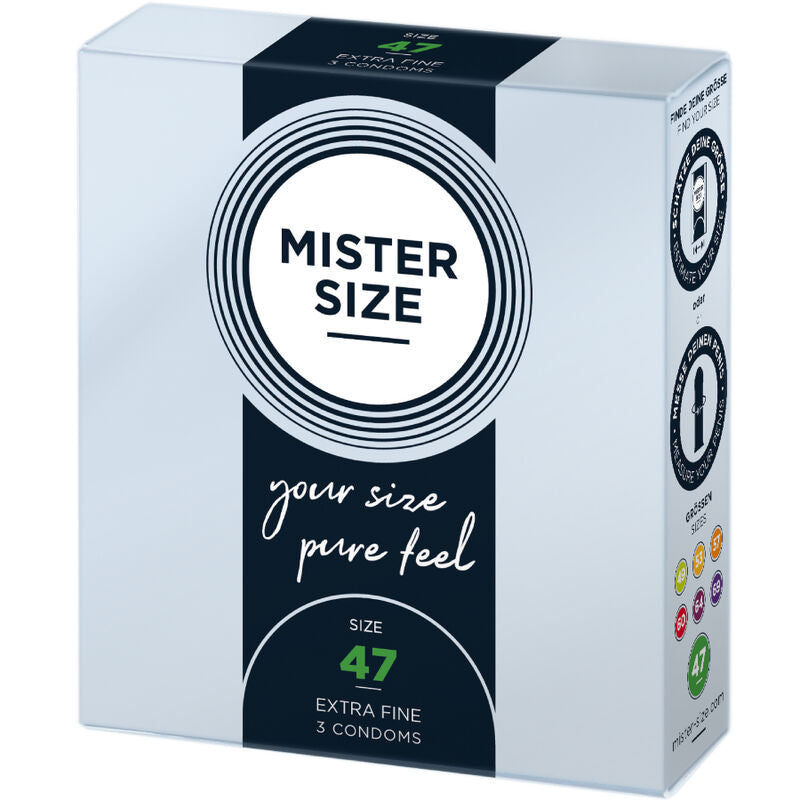 Préservatifs taille XS 47 mm boîte de 3 - Mister Size - MISTER SIZE