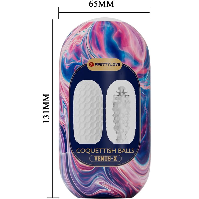 Masturbateur Coquettish Balls Blanc - Pretty Love