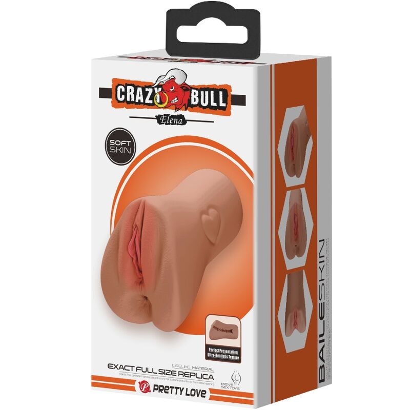 Masturbateur Double Tunnels Crazy Bull Écarlate - Crazy Bull