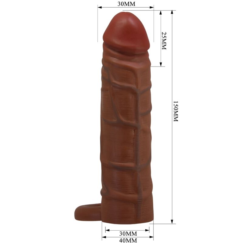 Anneau Pénien Pretty Love avec Plug Anal Vibrant - Marron