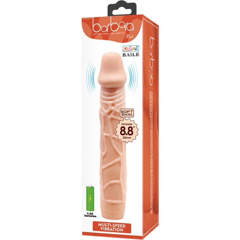 Baile - Vibromasseur Gode Réaliste XL Chair - 22,5 cm