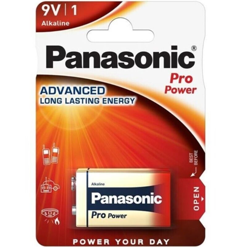 Pile alcaline Pro Power 9V LR61 blister x1 - Panasonic - PANASONIC