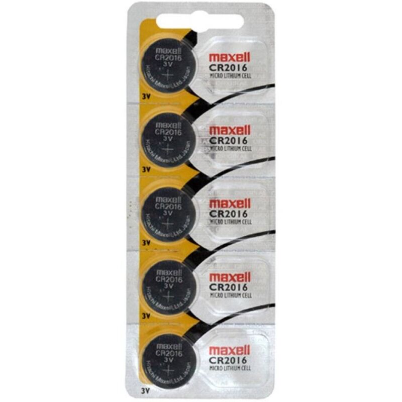 Piles Bouton Lithium CR2016 3V Pack de 5 - Maxell - MAXELL