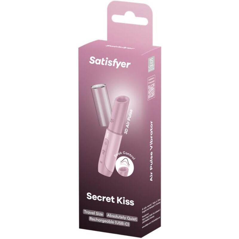 Stimulateur Clitoridien Secret Kiss Format Voyage - Satisfyer