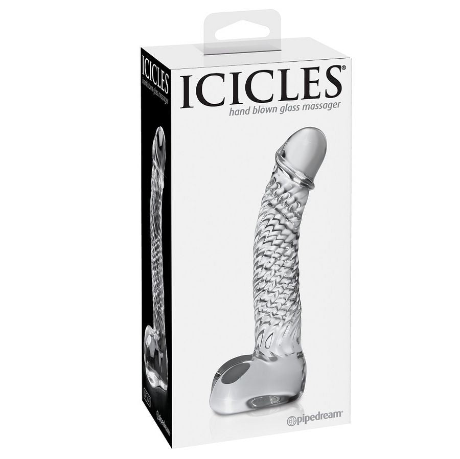 Gode Réaliste en Verre Icicles N°61 - Pipedream