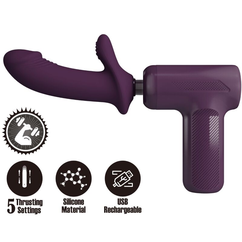 Pistolet de Massage DJ Scholar 5 Réglages Violet - Pretty Love