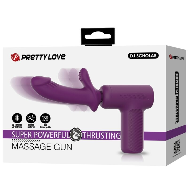 Pistolet de Massage DJ Scholar 5 Réglages Violet - Pretty Love